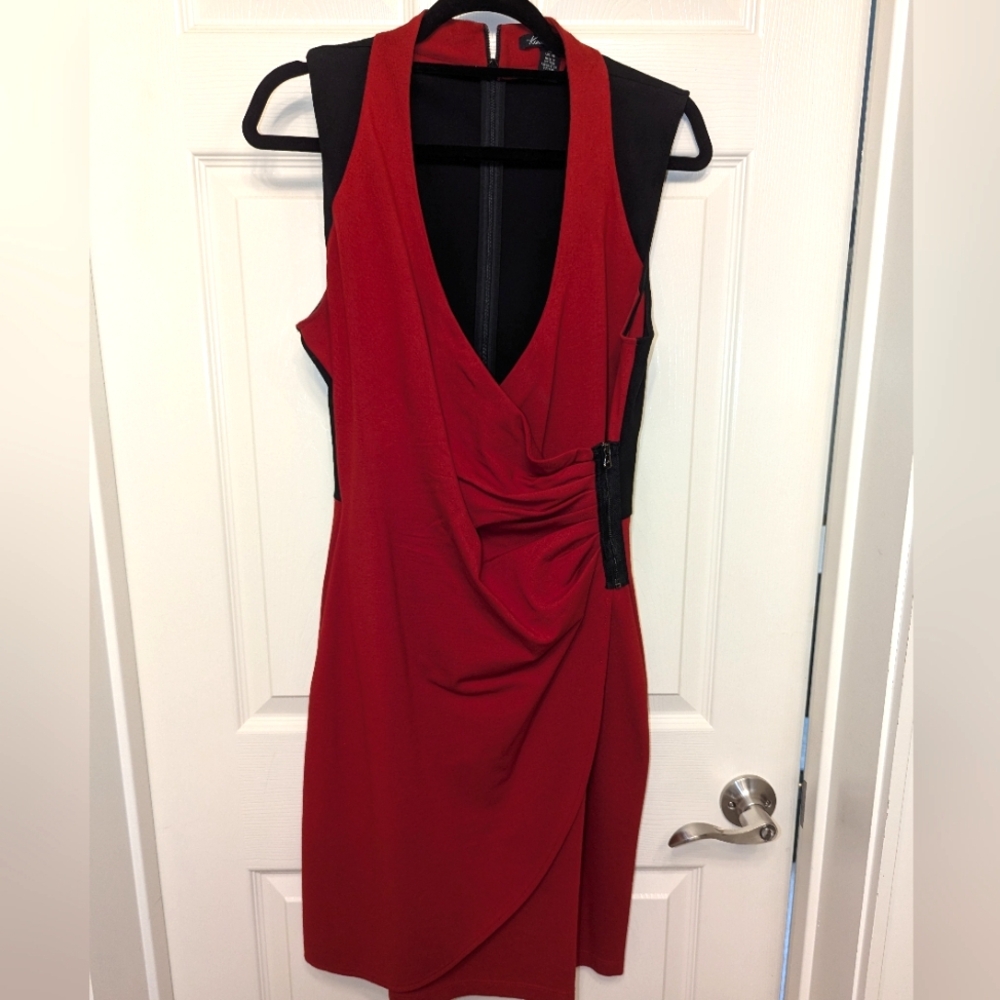 Red Kenneth Cole dress size 10